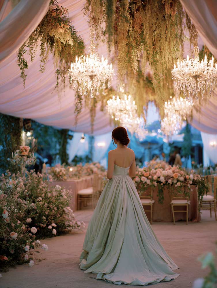 Elegant baby shower table and décor at Vignette Gardens